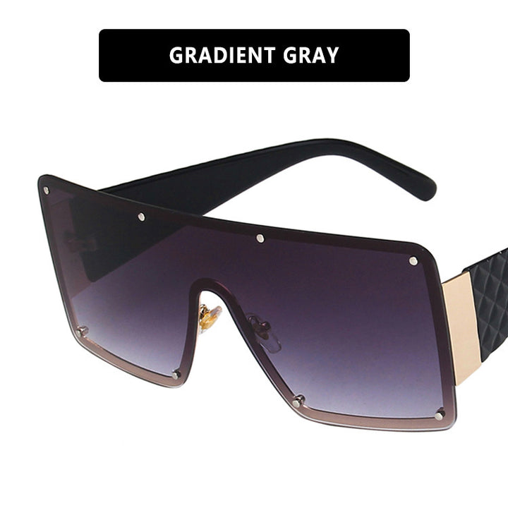 Women's geometric oversized sunglasses with gradient lenses Skanto