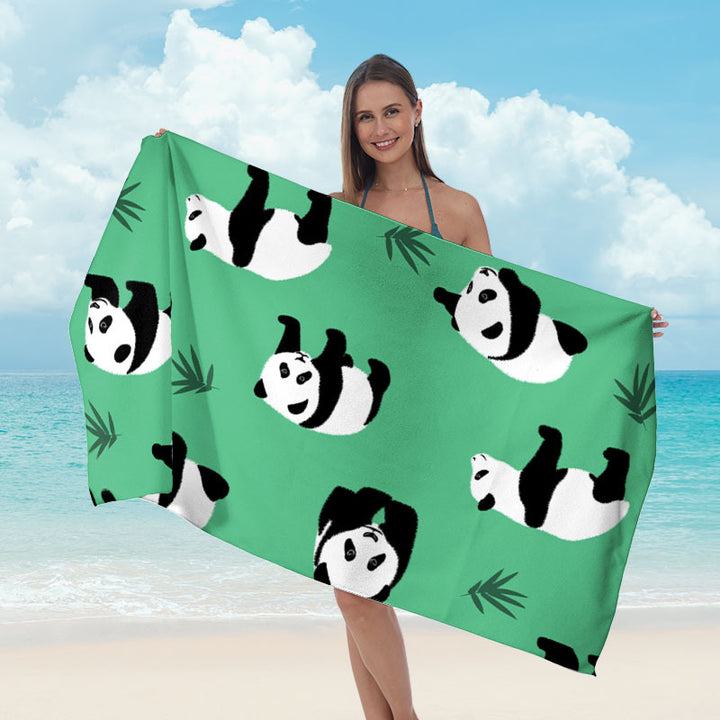 Strandhåndkle med speilet mandala-design Skanto