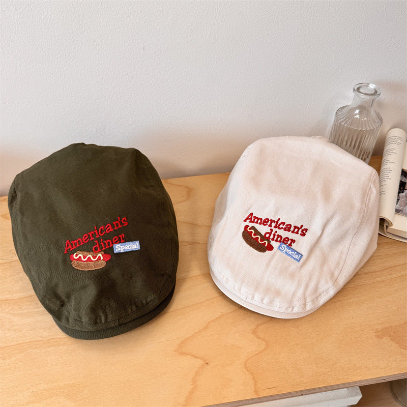 Herrebrodert uformell newsboy cap Skanto