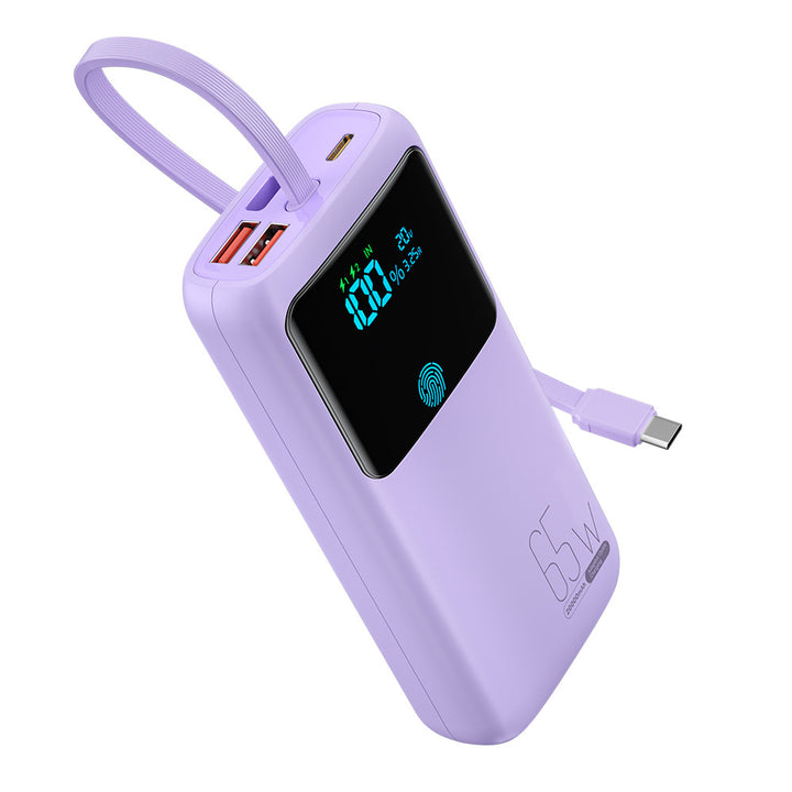 Powerbank med integrert LED-skjerm og hurtigladefunksjon Skanto