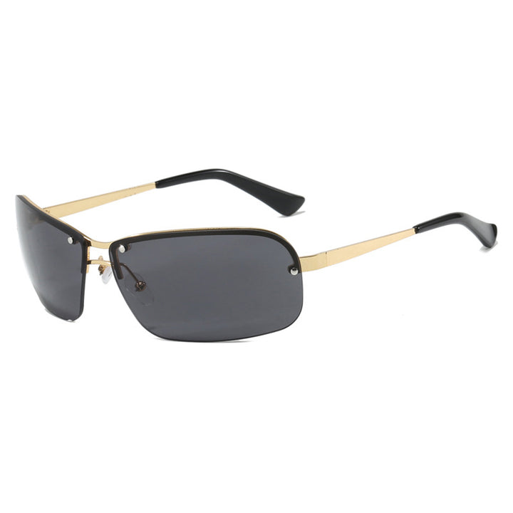 Women's sunglasses with large, elegant lenses and a modern metal frame Skanto