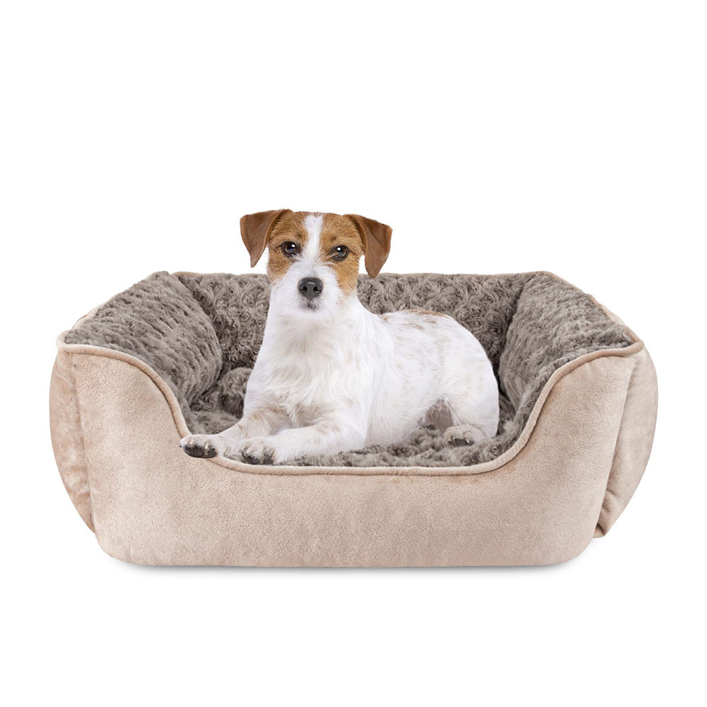Plush ortopedisk hundesofa hundeseng