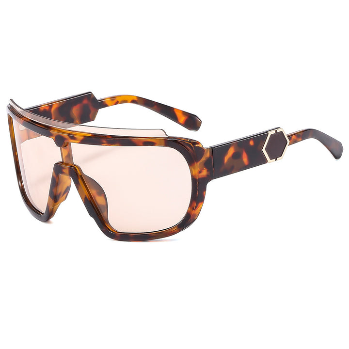 Women's sporty sunglasses with futuristic design and wide front Skanto