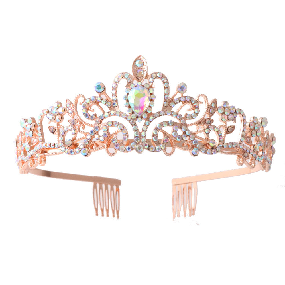 Damer Glitrende Krystall-Tiara med filigran design Skanto