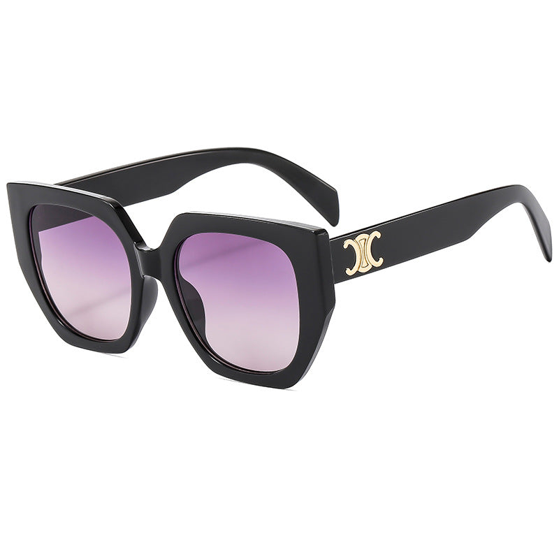 Dame Statement-solbrille med glamorøs ramme Skanto