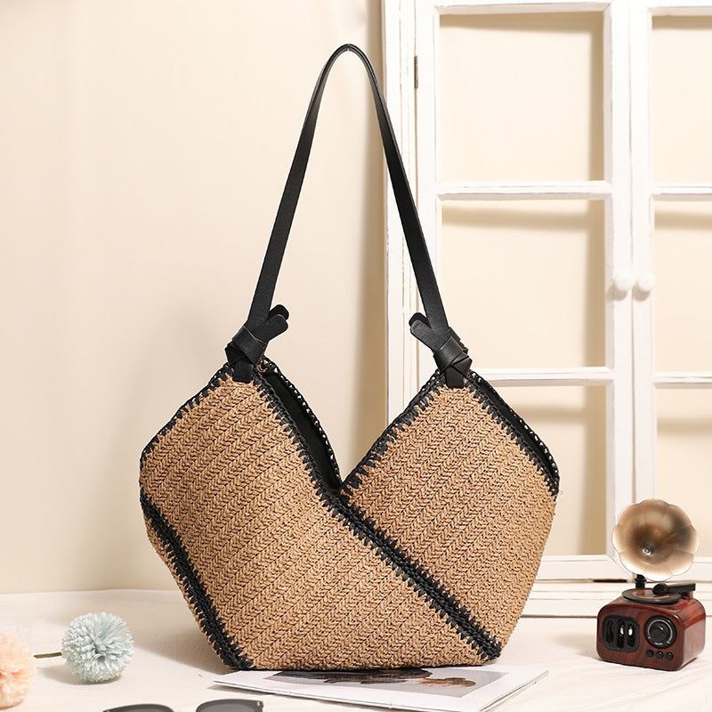 Handmade Boho Bag with Leather Details Skanto