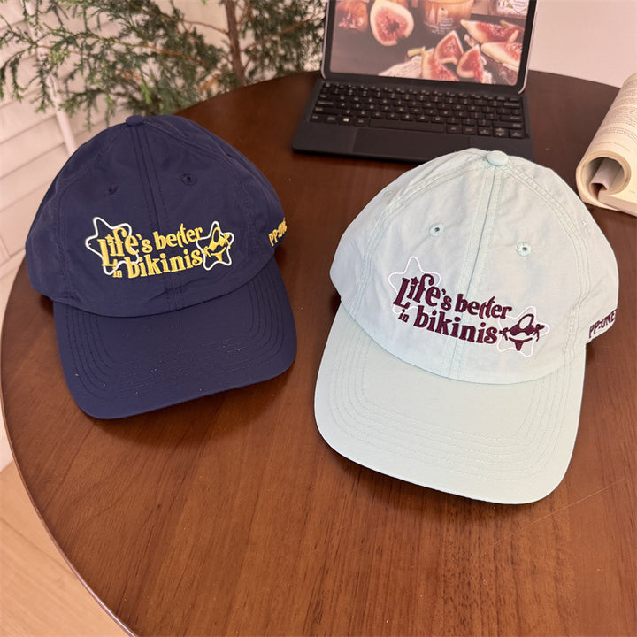 Kvinners bomull baseballcaps med motivasjons sitat Skanto