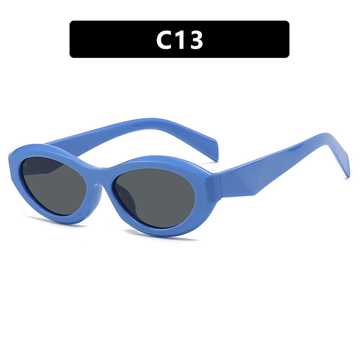 Dame elegant Cat-Eye solbrille med beskyttende UV-filter og moteramme Skanto