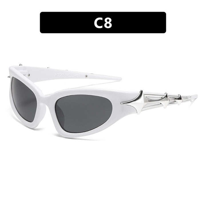 Women's futuristic sunglasses with unique star design Skanto