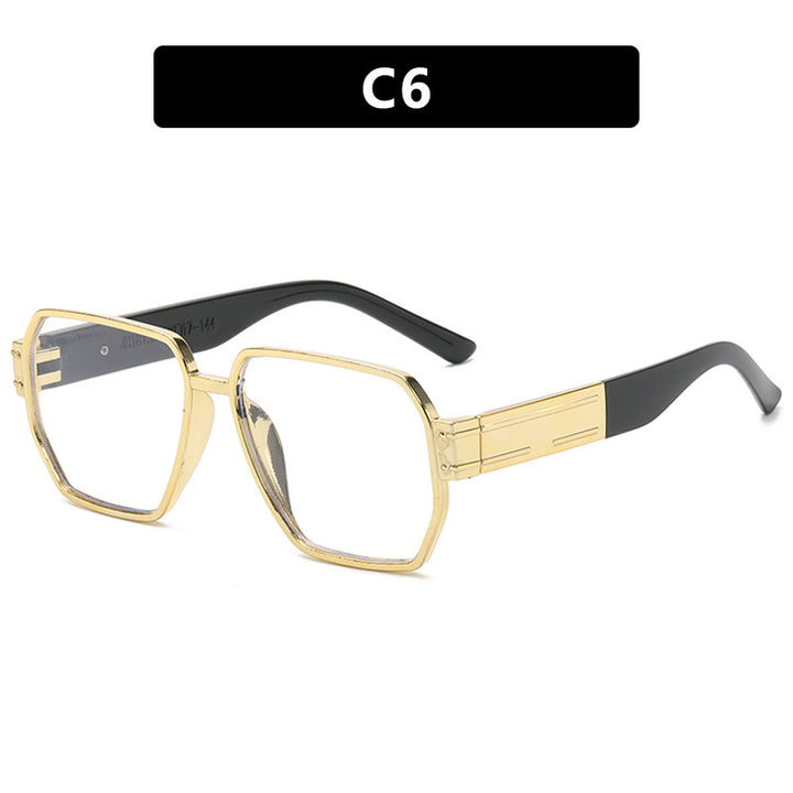 Women's elegant sunglasses with a striking geometric frame Skanto
