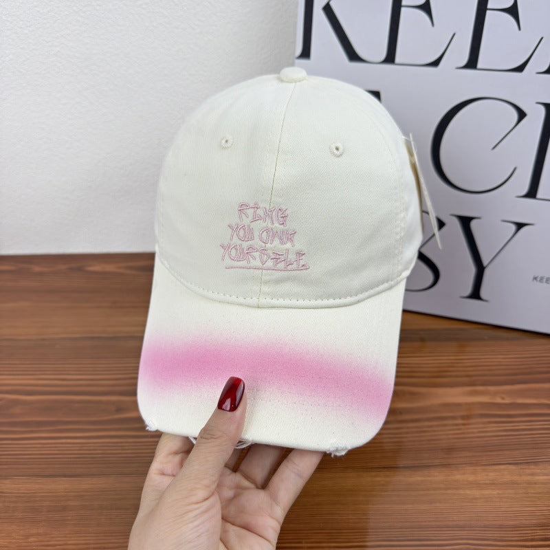 Kvinne's Slitt Motiverende Baseball Cap Skanto