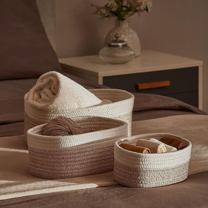 Dame Elegant oppbevaringskurvsett med praktisk design Skanto