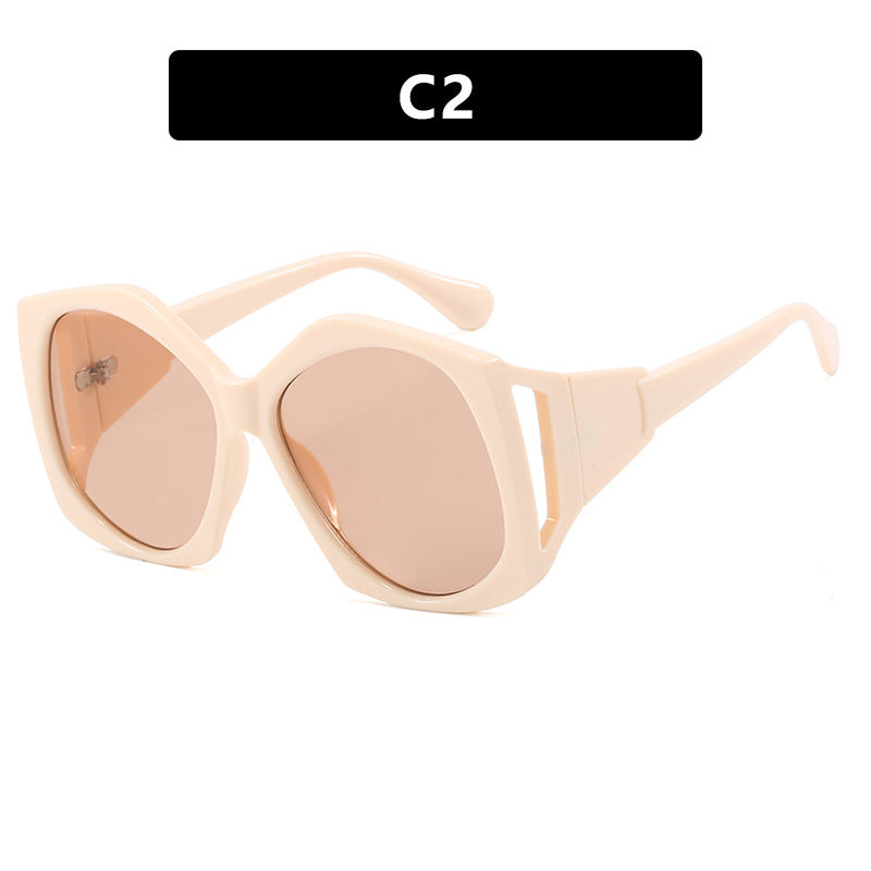 Women's oversized sunglasses with futuristic design Skanto