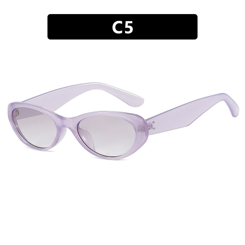 Women's Fashion Cat-Eye Sunglasses with High-Quality Plastic Frame and UV Protection Skanto
