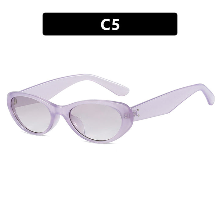 Women's Fashion Cat-Eye Sunglasses with High-Quality Plastic Frame and UV Protection Skanto
