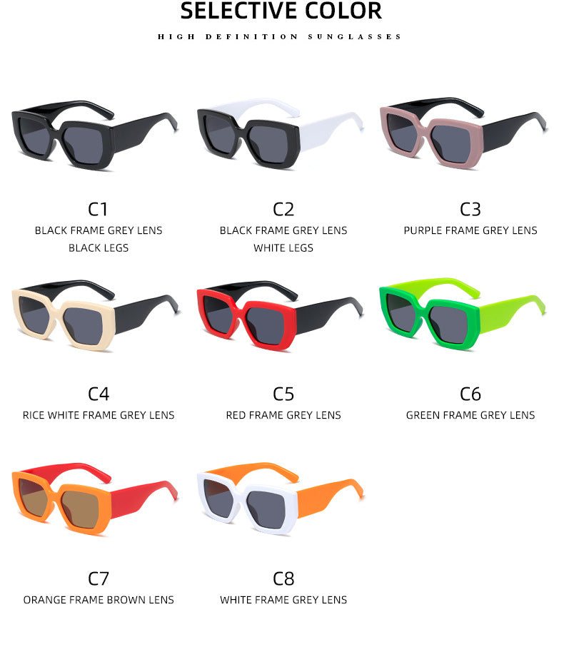 Damer Ekstravagant Geometrisk Solbrille Skanto