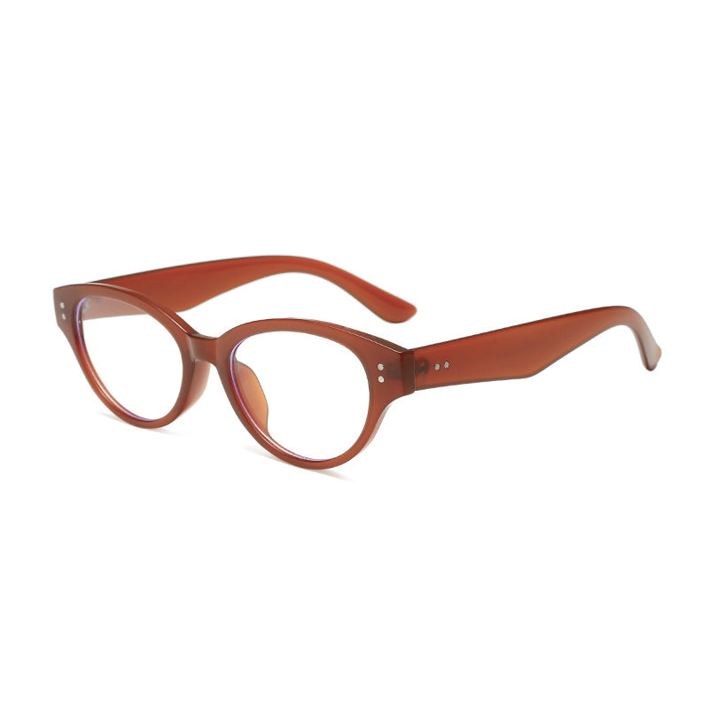 Dame Cat-Eye solbriller med elegant plastisk ramme og UV-beskyttelse Skanto