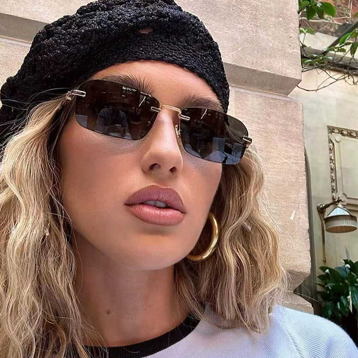 Men's Sleek Geometric Frame Sunglasses Skanto