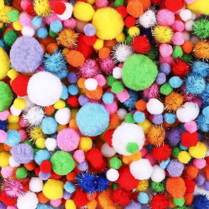Unisex fargerike Bastelpompons Skanto