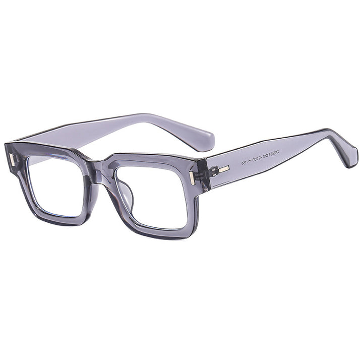 Dame Modische Quadratisk Solbrille med robust ramme og polariserte linser Skanto