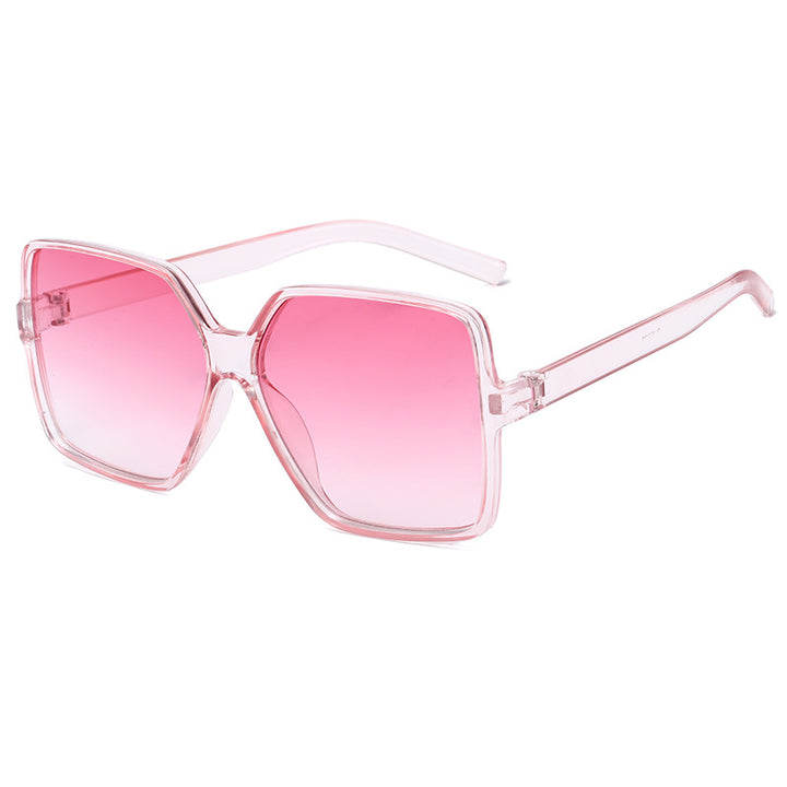 Dame oversized kvadratisk solbrille med elegant ramme Skanto