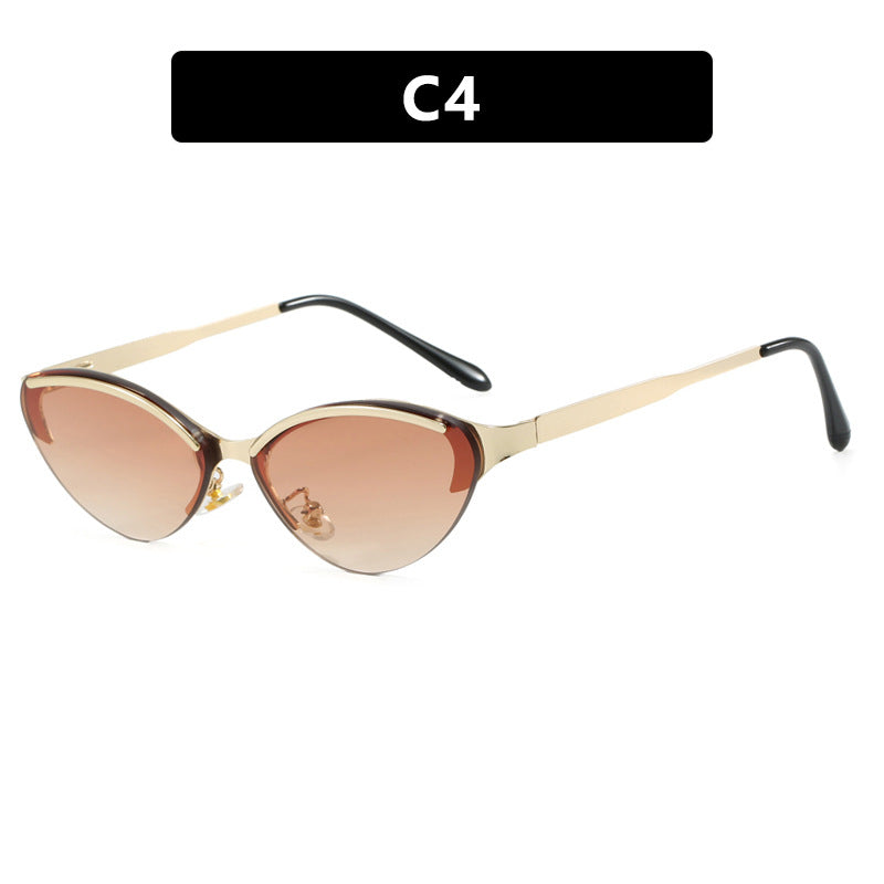 Dame Cat-Eye solbriller med elegant ramme og UV-beskyttelse Skanto