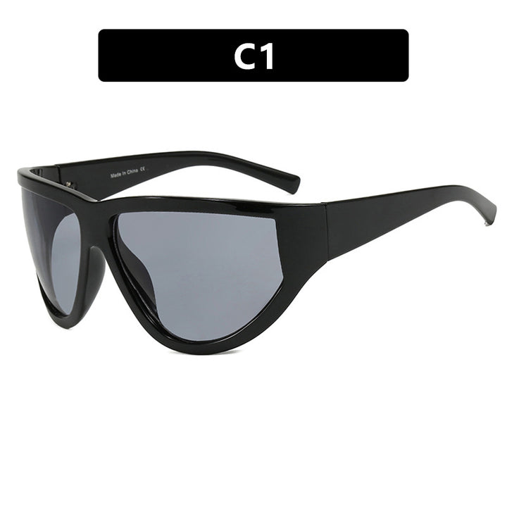 Women's futuristic sunglasses with sporty design and flexible lenses Skanto