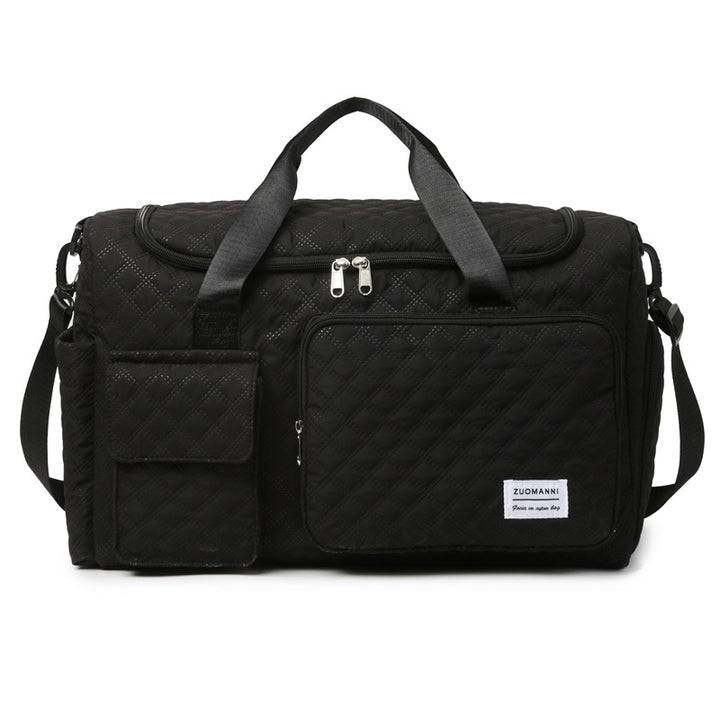 Romslig sports-duffelbag med strukturert overflate Skanto
