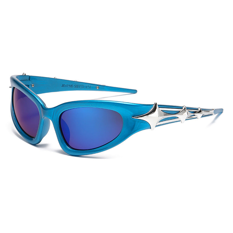 Women's futuristic sunglasses with unique star design Skanto