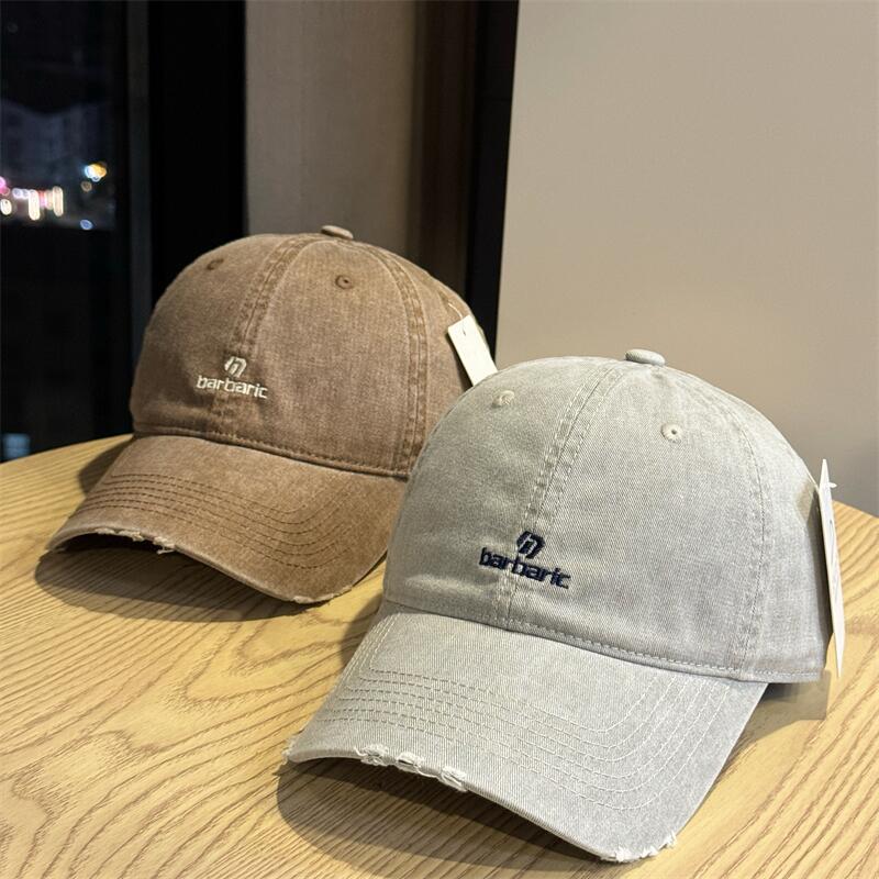Men's Distressed Cotton Twill Baseball Cap Skanto