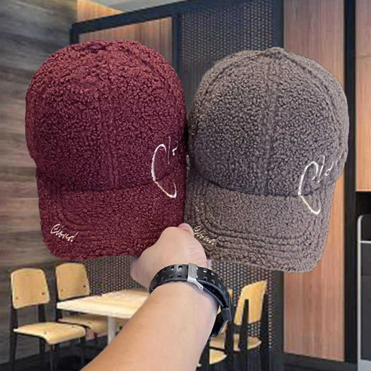Kvinne Fluffy Teksturert Baseball Cap Skanto
