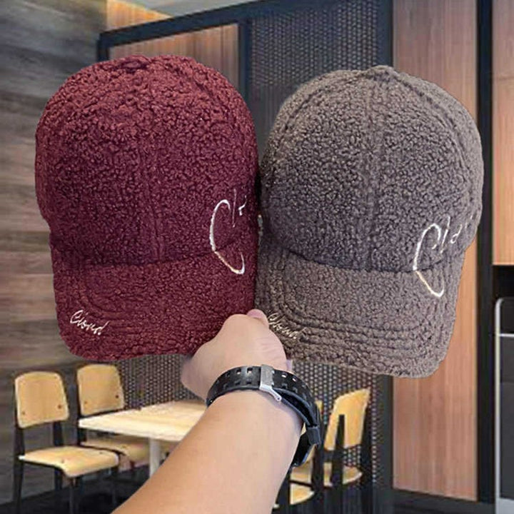 Kvinne Fluffy Teksturert Baseball Cap Skanto
