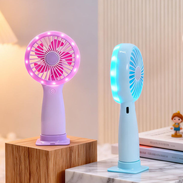 Damehåndvifte med LED-belysning Skanto