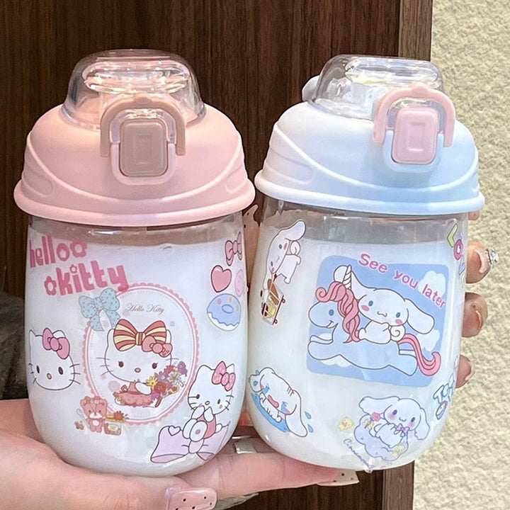 Damen verspielte Trinkflasche mit einzigartigem Sicherheitsverschluss Skanto