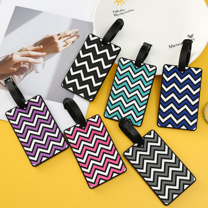 Unisex Chevron Mønstret Bagasjelapp Skanto