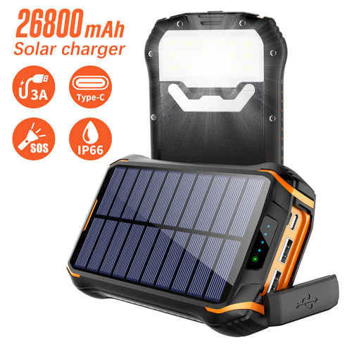 Solar-Powerbank med Høy lagringskapasitet og Ip66 beskyttelse Skanto