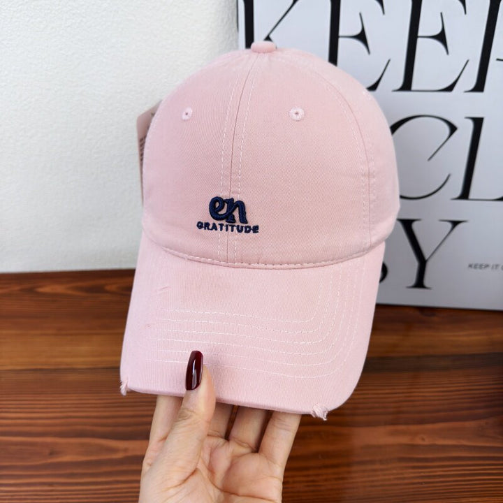 Kvinnenes Avslappet Bomullsbrodert Baseball Caps Skanto