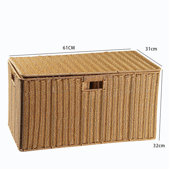 Laget Wicker Oppbevaringskiste Skanto