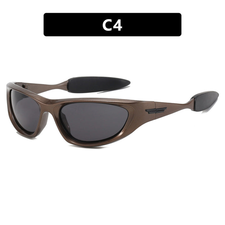 Women's sporty sunglasses with rubberized design Skanto