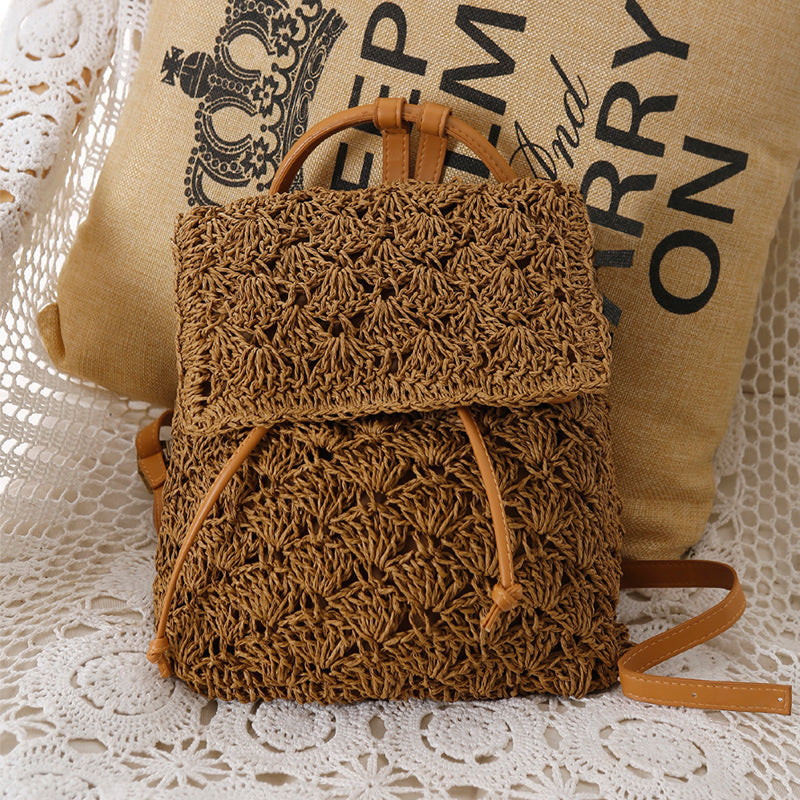 Lightweight backpack bag made of handmade natural material Skanto