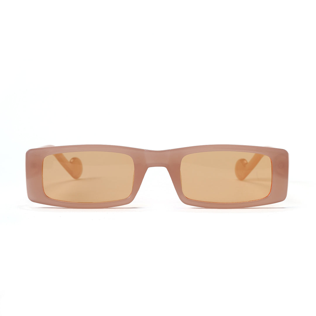 Damer moteriktig rektangulær solbrille i innovativ design Skanto