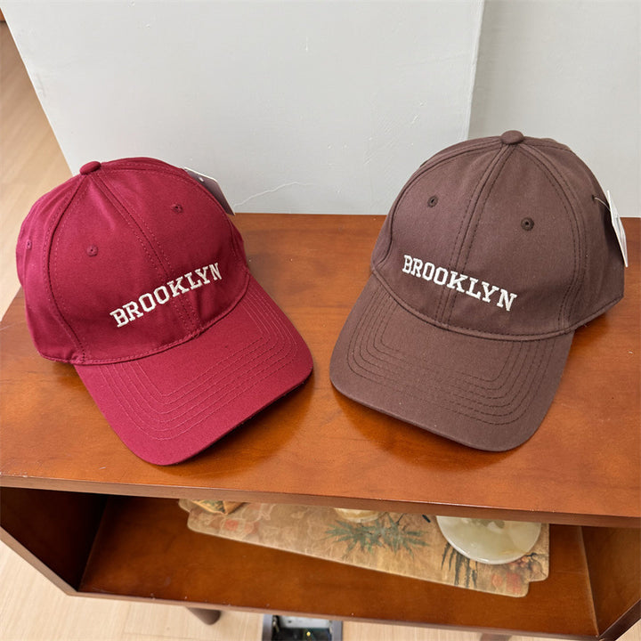 Herre Casual Brodert Bomull Baseball Caps Skanto
