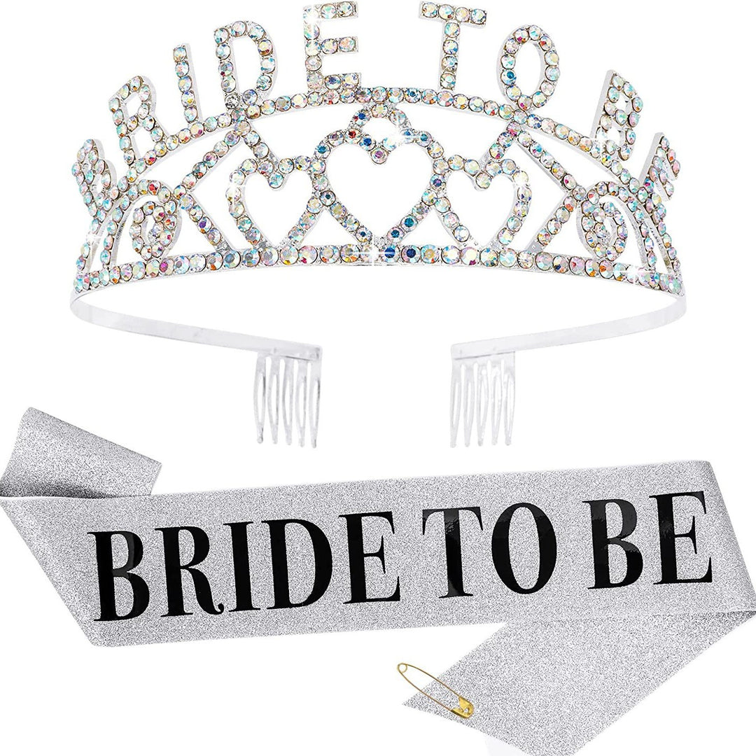 Dame Glitrende Tiara med Hjerte Motiver Skanto