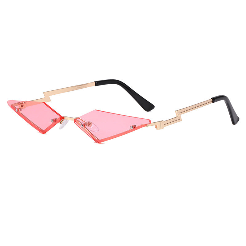 Dame geometrisk designer solbrille med innovativ ramme Skanto