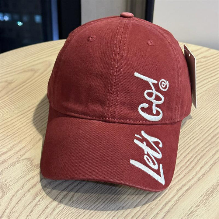 Kvinners brodert casual bomull baseball caps Skanto
