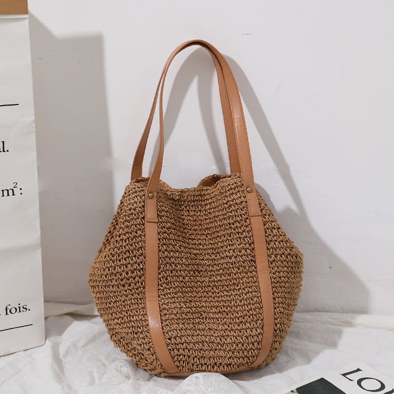 Large Woven Tote Bag with Adjustable Straps Skanto