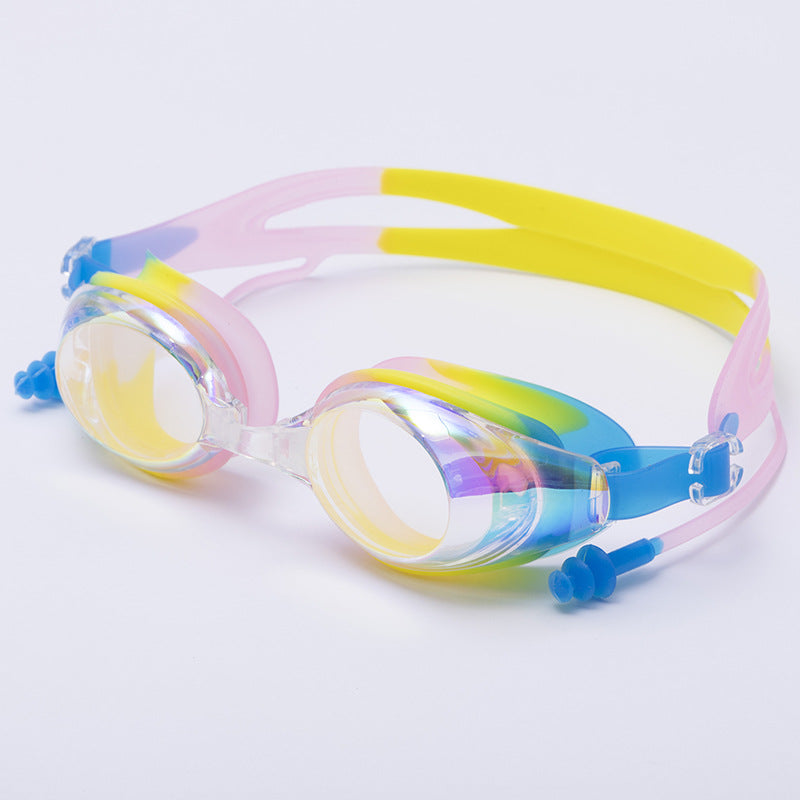 Barnas fargerike hydrodynamiske svømmebriller Skanto