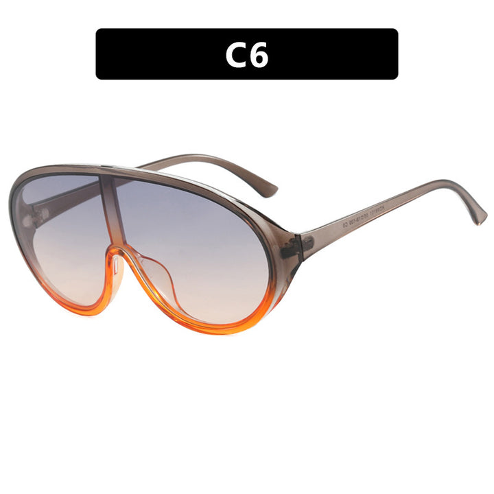 Women's futuristic sunglasses with large lenses and ergonomic frame Skanto