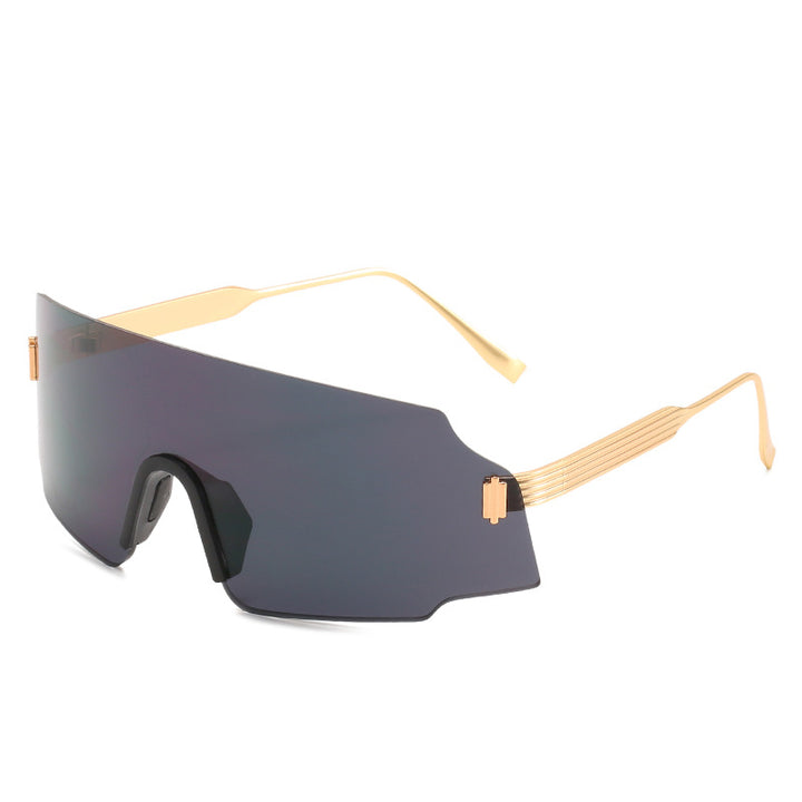 Dame sporty sikkerhets-solbrille med moderne, gjennomsiktig design Skanto