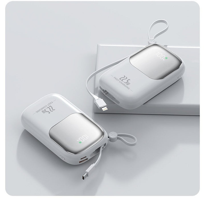 Høyytelses powerbank med smart lading og digital skjerm Skanto